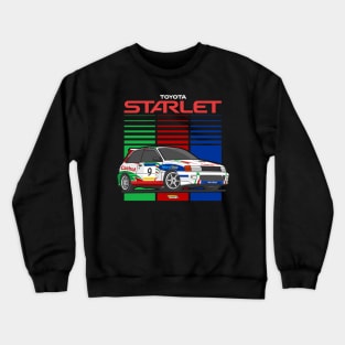 Toyota Starlet Castrol Movistar Rally Gran Turismo Livery B Crewneck Sweatshirt